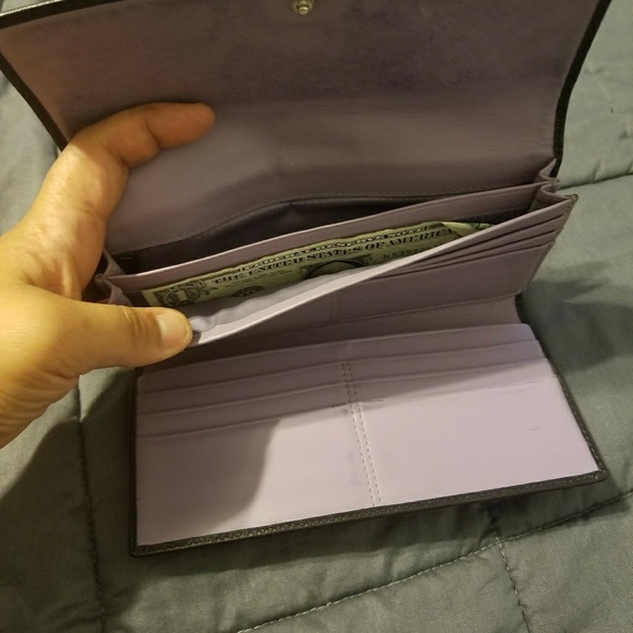 Coach black leather Continental wallet - Picture 3 of 5